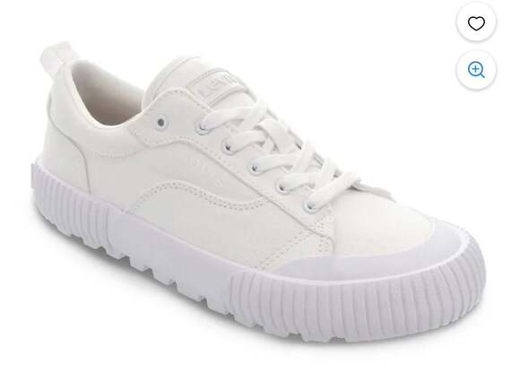 Levi's Shoes - Levi's Women's White Canvas Sneakers Size 8